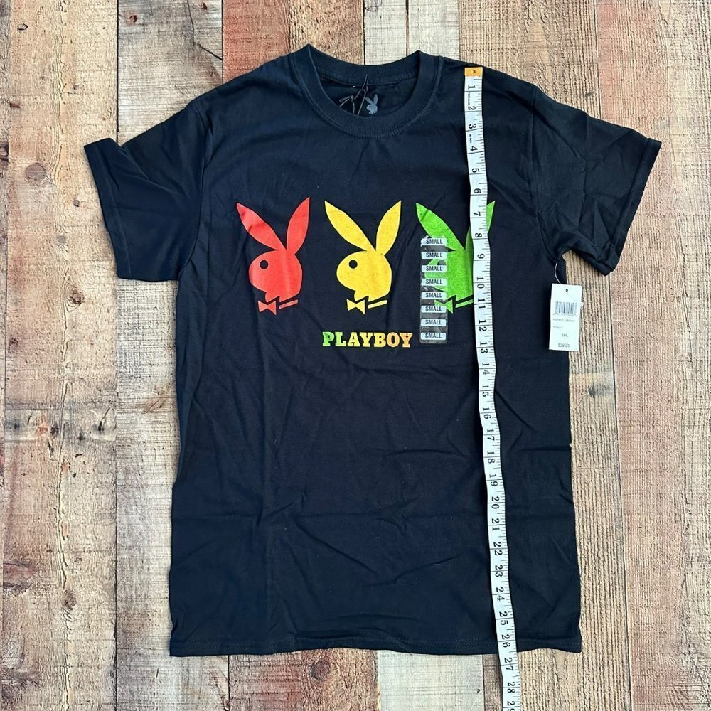 Playboy 3 Bunny Graphic tshirt men's small - Picture 6 of 7